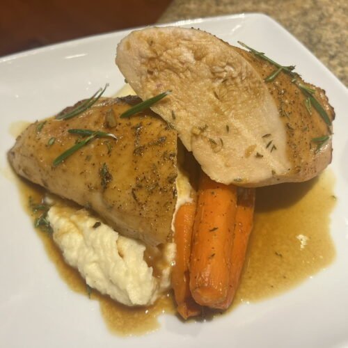 Chicken with Dijon Maple Glaze